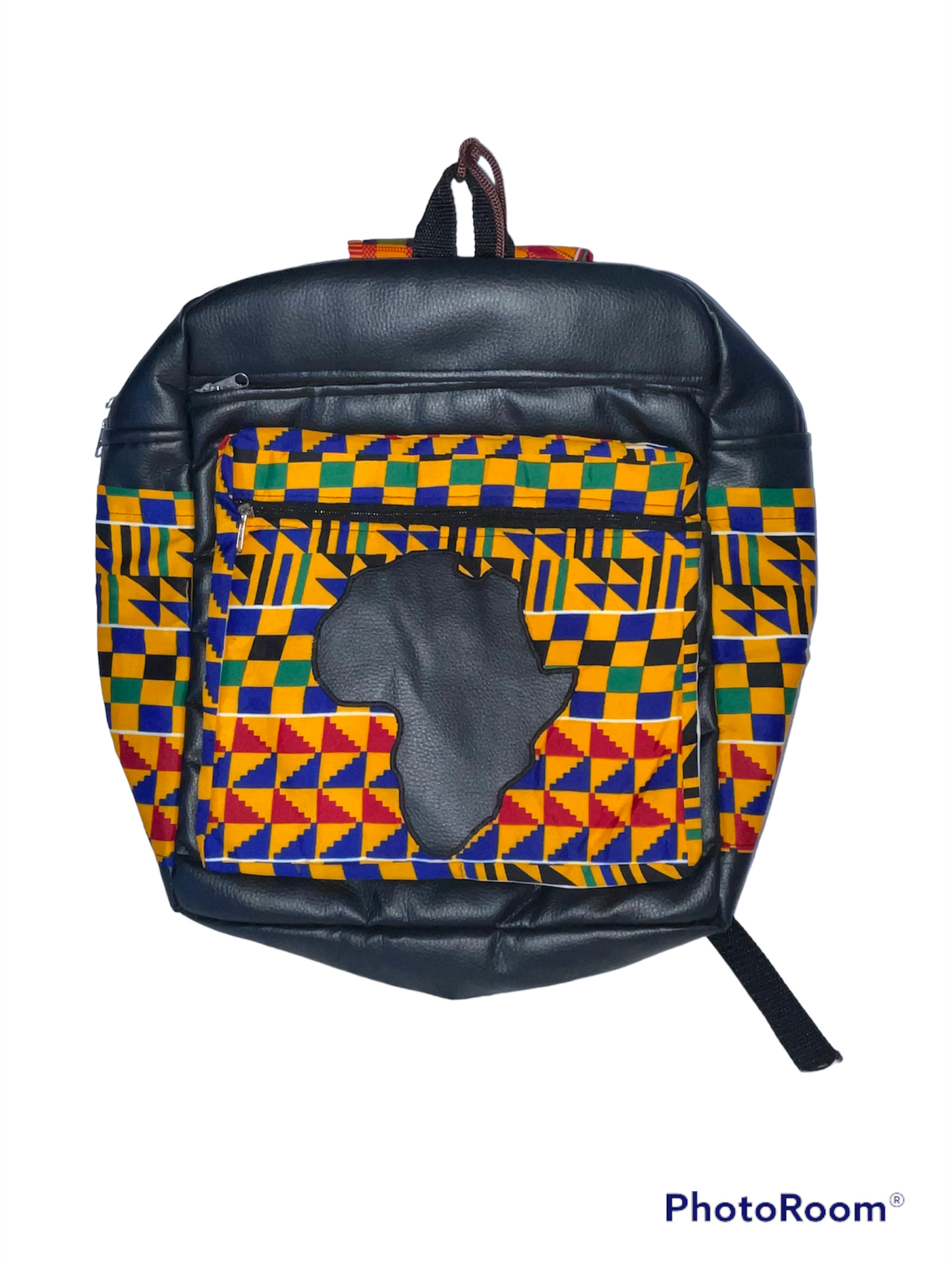 Leather Kente Bag