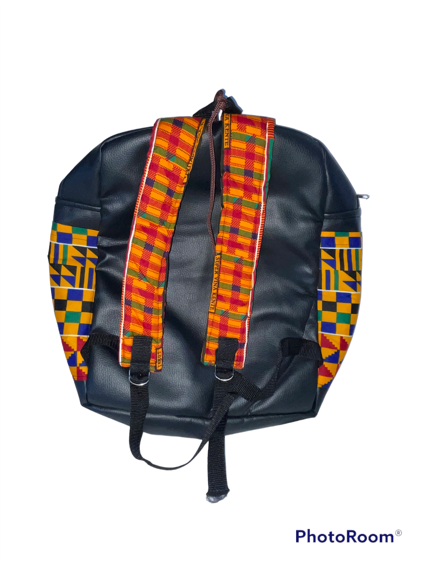 Leather Kente Bag